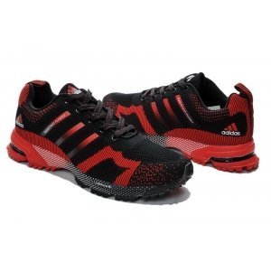 Adidas Marathon Flyknit Men (Black/Red) (001)