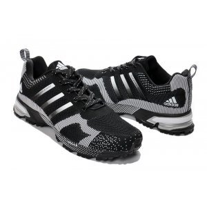 Adidas Marathon Flyknit Men (Black/Silver) (002)