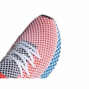 Adidas Deerupt Runner J (Sol Red/Blue Bir) (004)