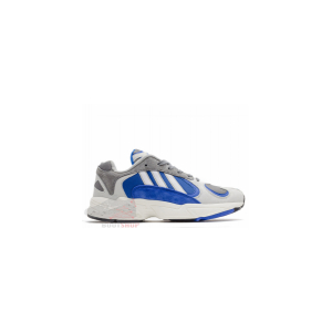 Кроссовки Adidas Yung-1 серые, синие, белые (001)