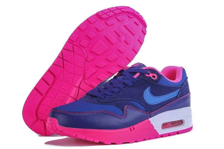 royal blue and pink air max