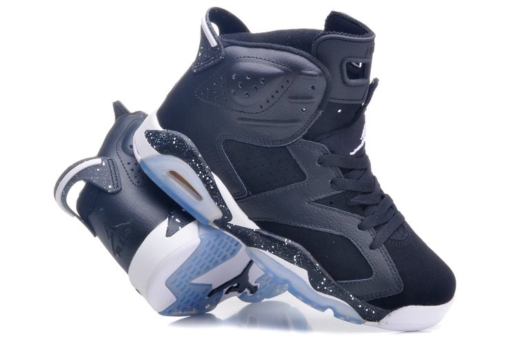 black and blue air jordan 6