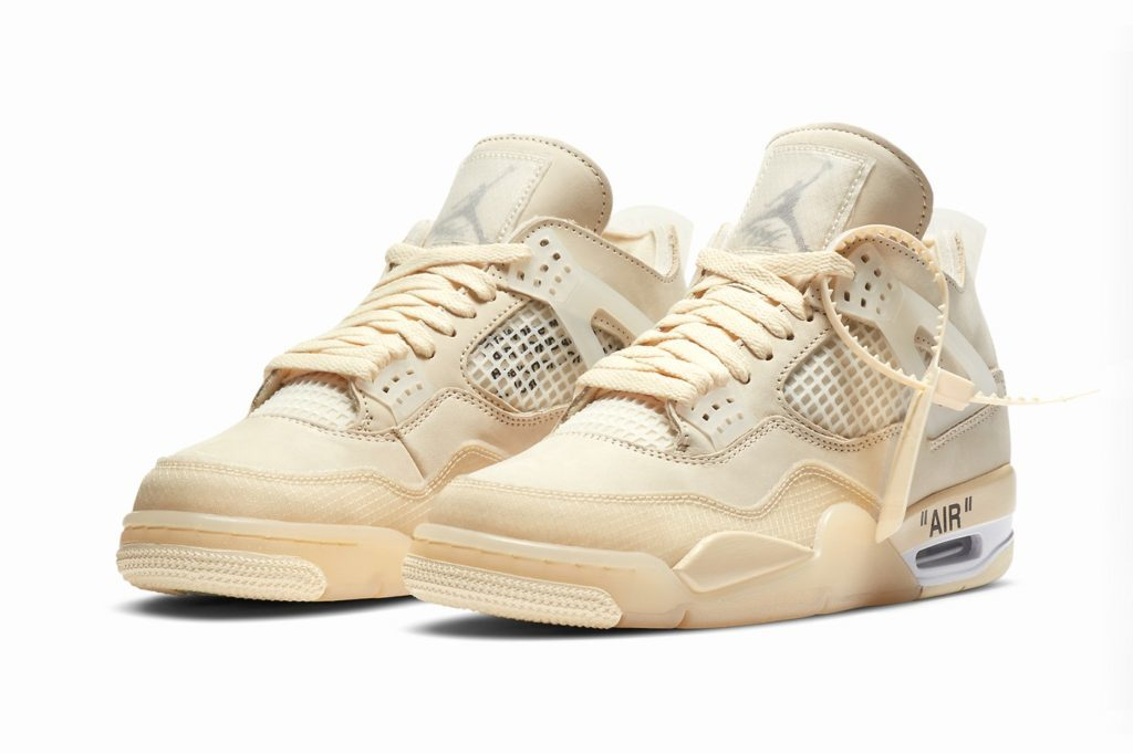 nike air jordan 4 retro off white sail