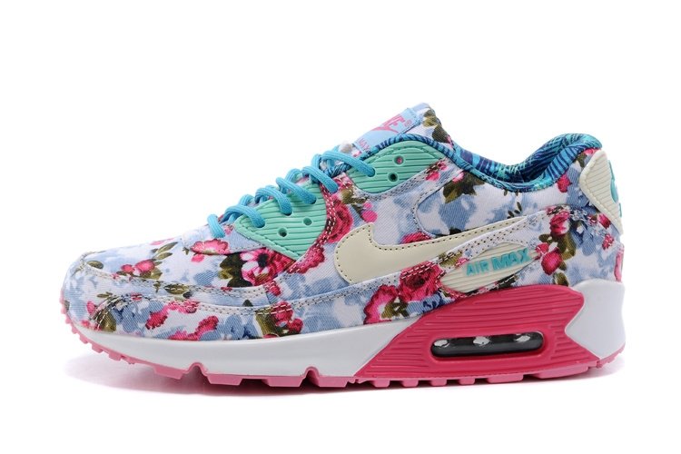 nike air max white floral