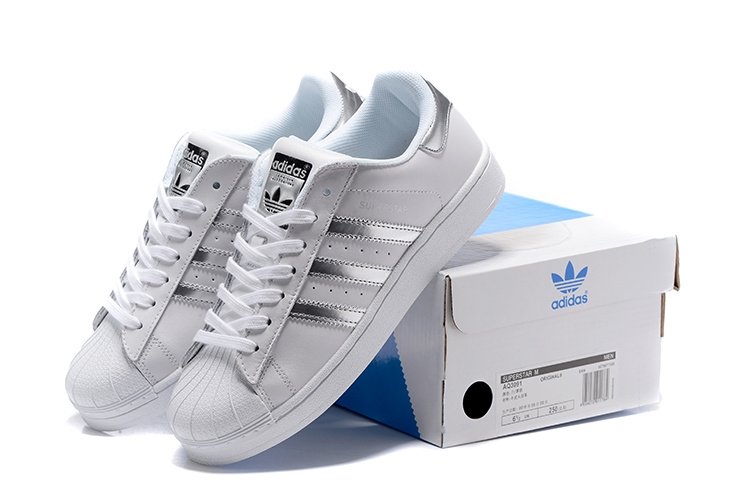 Adidas Superstar White silver 006