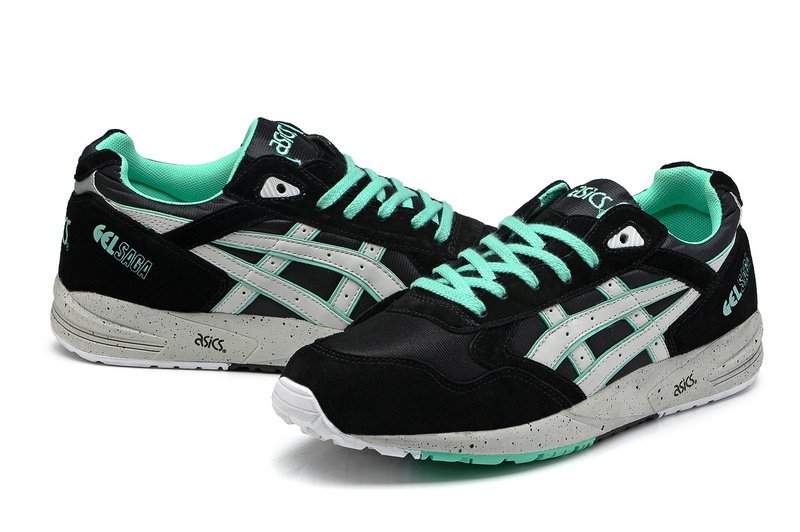 Asics gel deals saga black mint