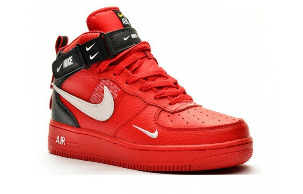 Найк интернет сайт. Nike Air Force 1 Mid 07 lv8 Utility Red. Nike Air Force 1 Mid Red Black. Nike Air Force 1 Mid lv8. Nike Air Force Mid 07 красный черный.
