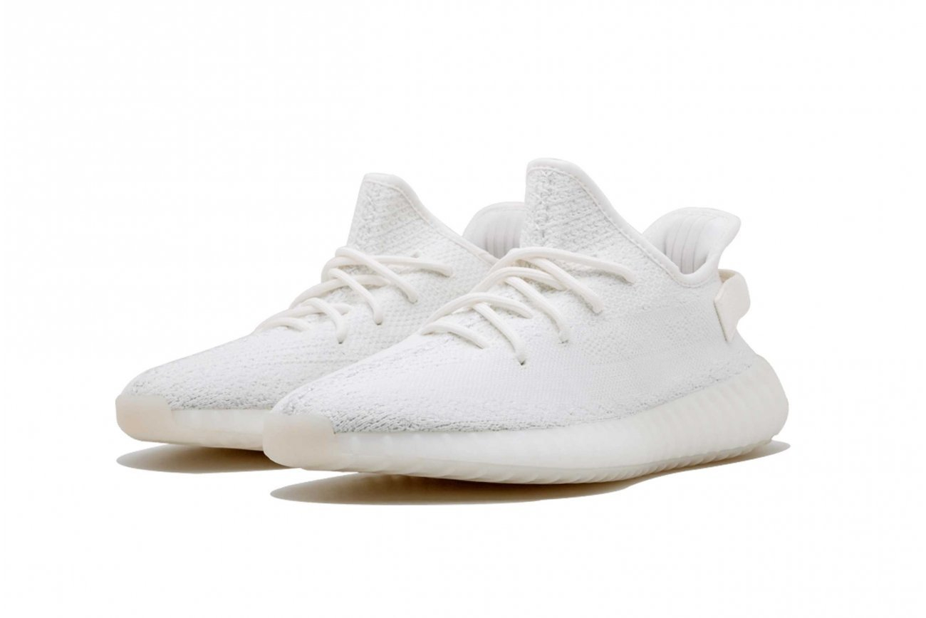 Adidas triple white yeezy hot sale 350