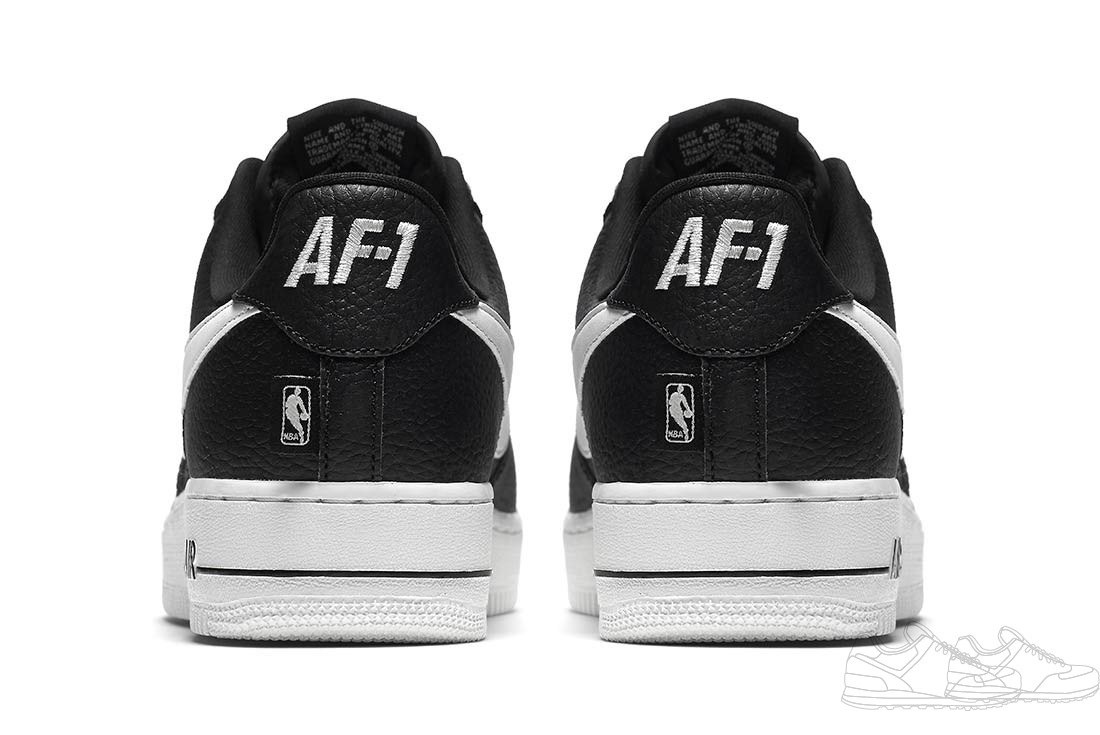 air force nba black and white
