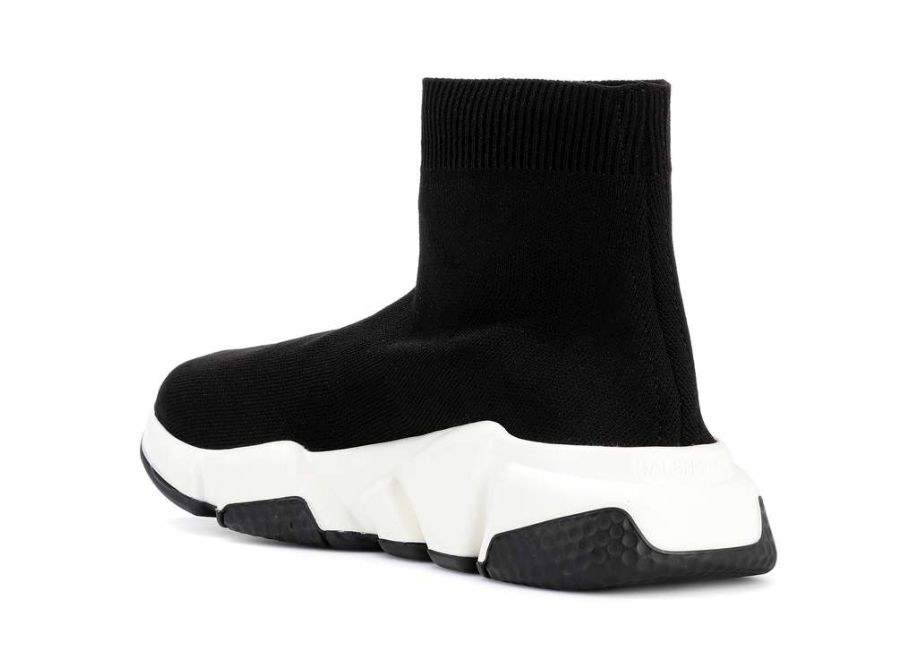 Balenciaga black & store white speed sneakers