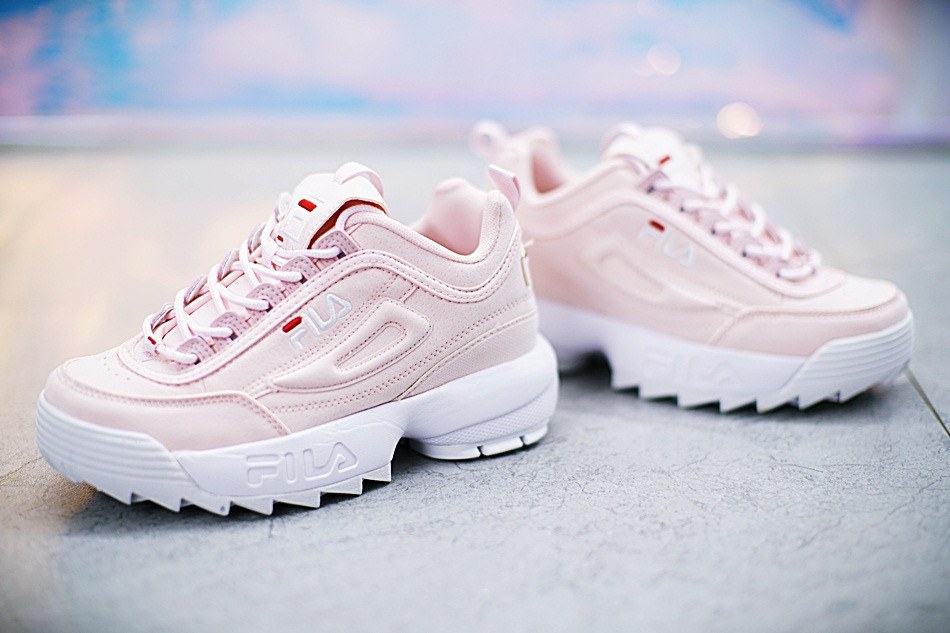 Fila disruptor hot sale nude pink