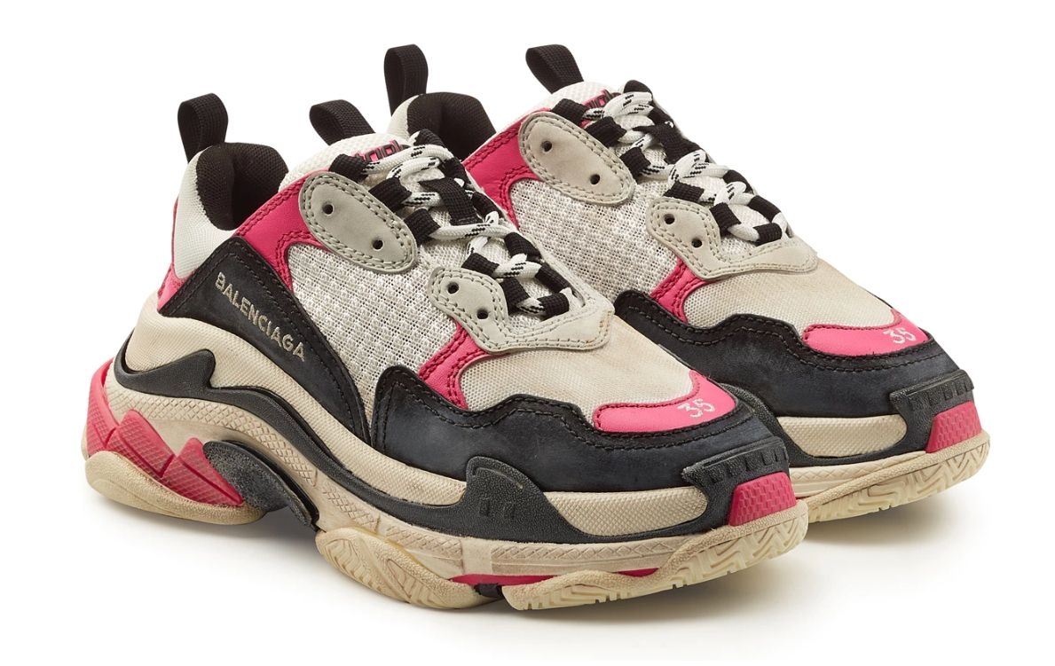 Triple s best sale pink white