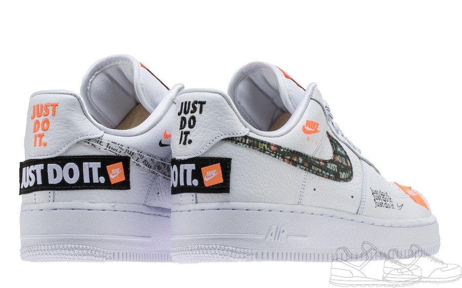 Air force one on sale just do it bianche