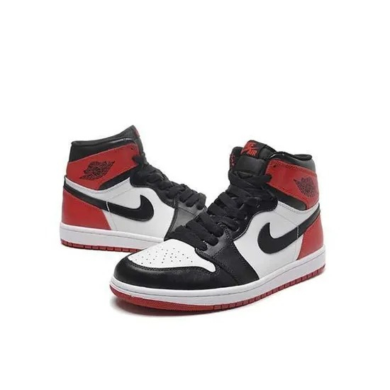 air jordan 1 black and white and red