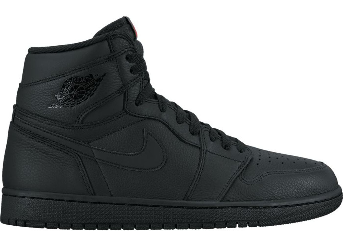 All black store nike jordans