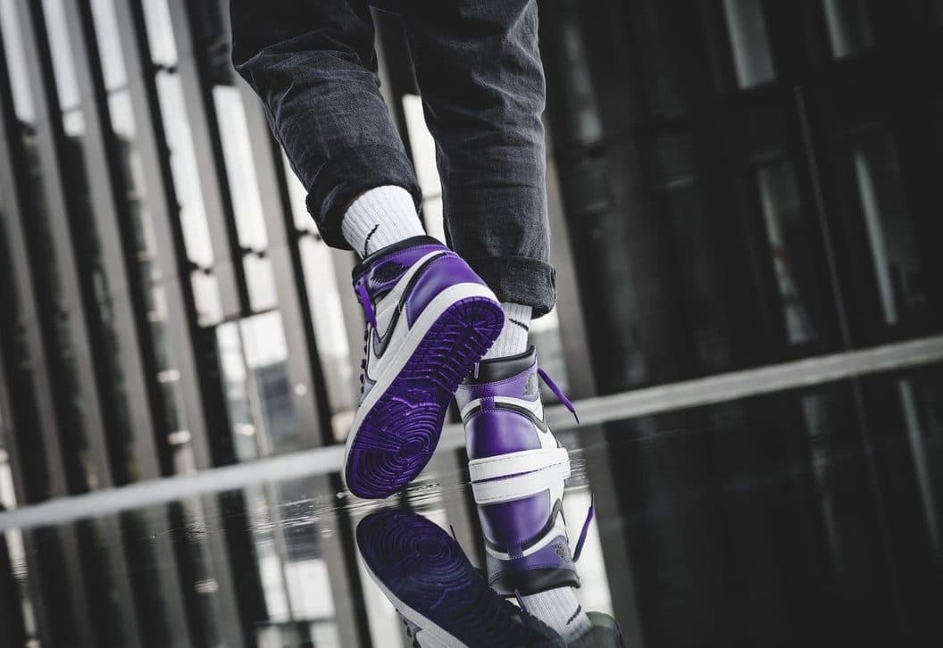 Air jordan 1 high purple best sale