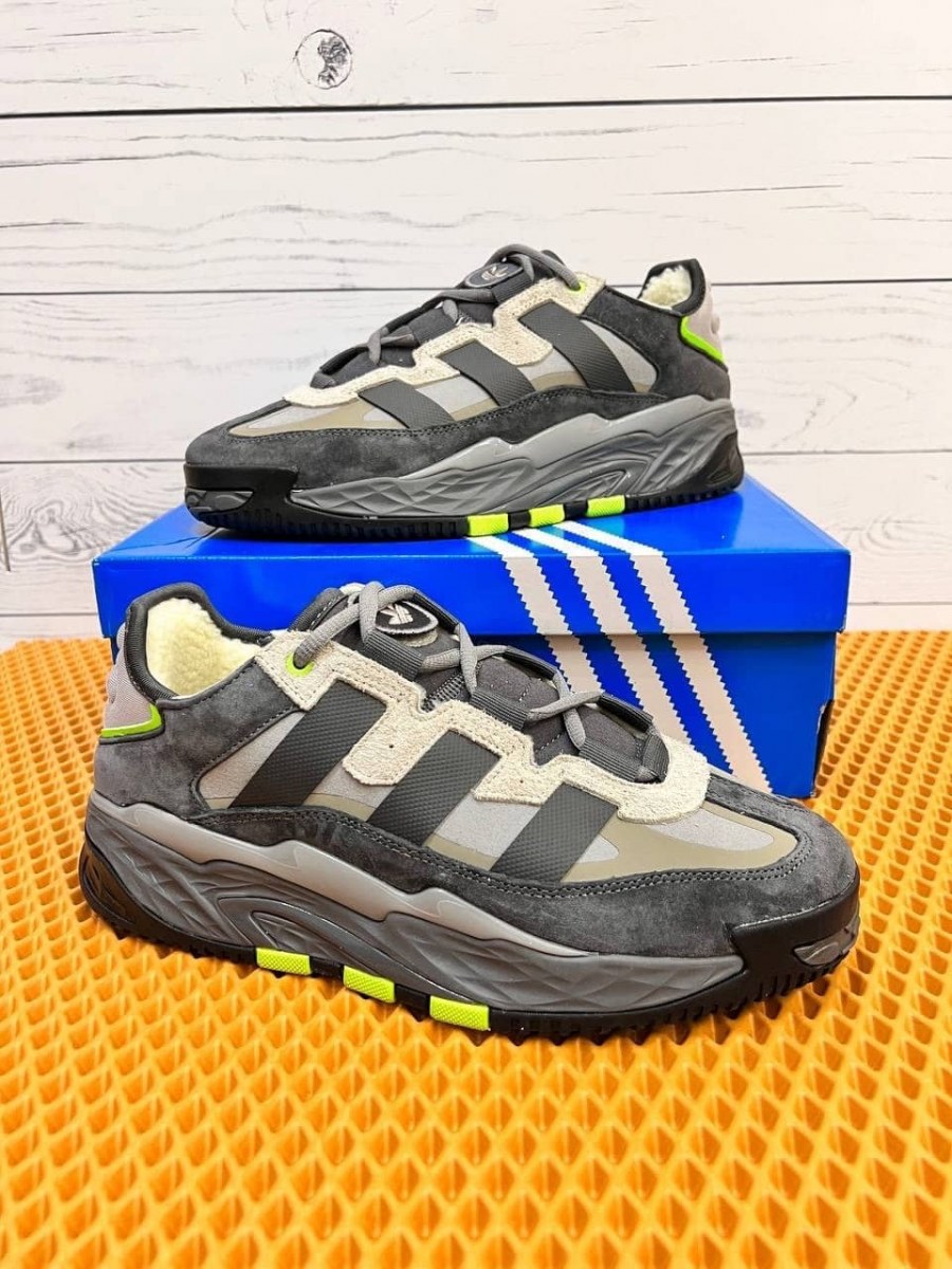 Adidas grey best sale and green