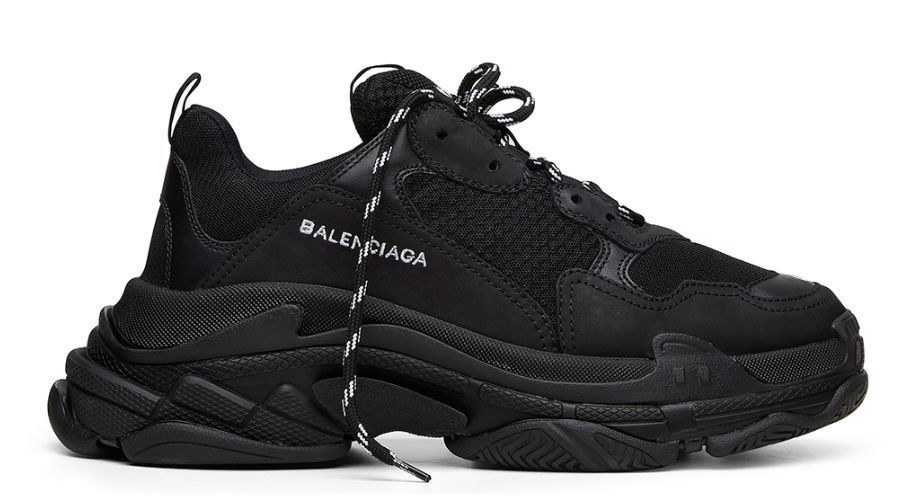 balenciaga triple s black original