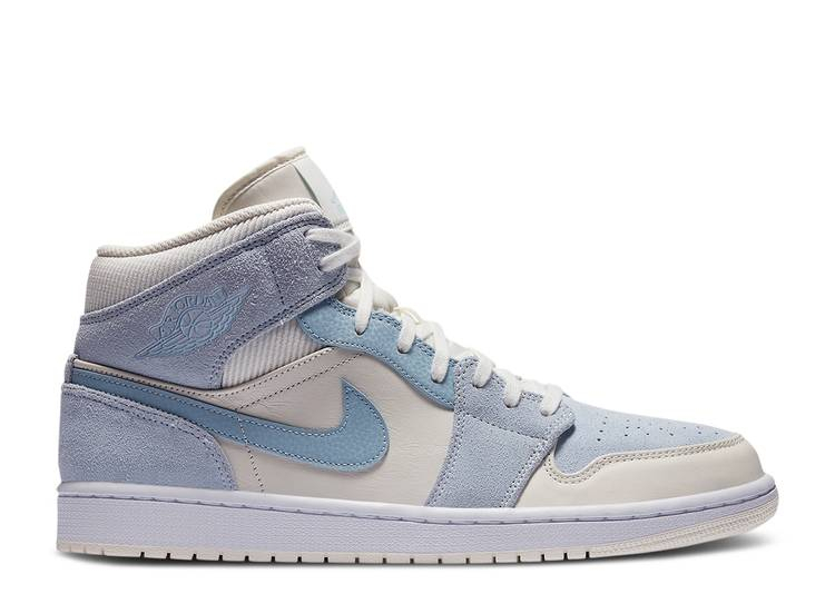 Nike air jordan mid blue sale