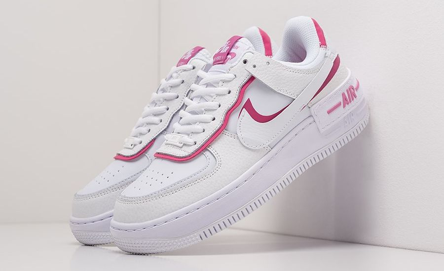 Nike air force 1 shadow white pink outlet red