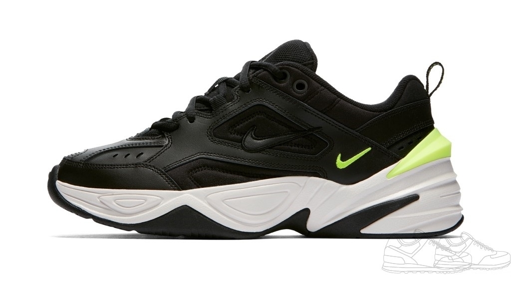 Nike M2k Tekno Black/White/Green (005 