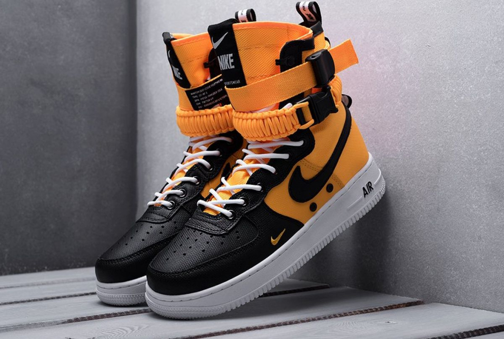 Nike air force shop 1 orange high