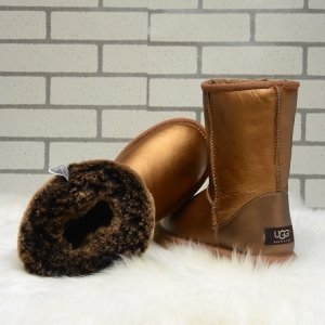 UGG Classic Short leather Gold