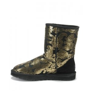 UGG Classic Short Paisley Black/Gold