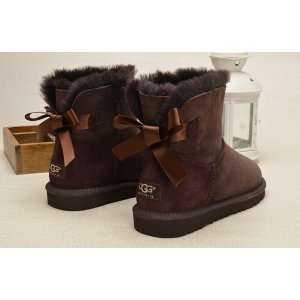 UGG Bailey Bow Mini Chocolate