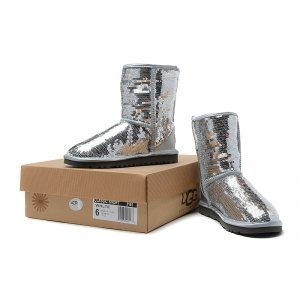 UGG Short Sparkles silver