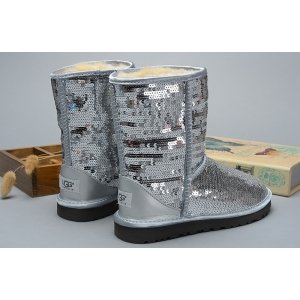 UGG Short Sparkles silver