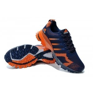 Adidas Marathon Flyknit Men (Navy/Orange) (003)