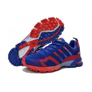 Adidas Marathon Flyknit Men (Blue/Red) (004)