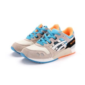 Asics Gel Lyte 3 Men (White/Bright-Orange/Blue) (006)