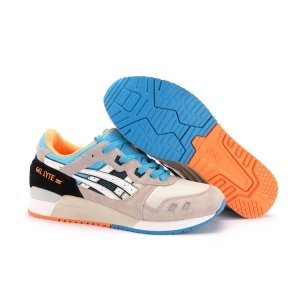 Asics Gel Lyte 3 Men (White/Bright-Orange/Blue) (006)