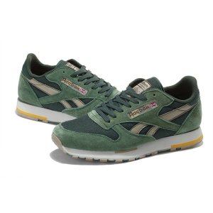 Кроссовки Reebok Classic Leather Utility (Olive/Canvas/Chino/Prchmnt) (002)