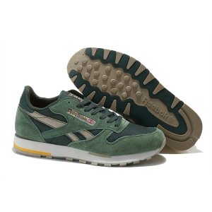 Кроссовки Reebok Classic Leather Utility (Olive/Canvas/Chino/Prchmnt) (002)