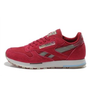 Кроссовки Reebok Classic Leather Utility (Pink/Cement/Canvas) (005)