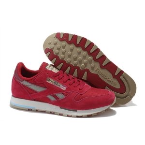 Кроссовки Reebok Classic Leather Utility (Pink/Cement/Canvas) (005)