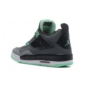 Nike Air Jordan 4 Retro Women (Grey-/Jade/Gris/Jade) (001)