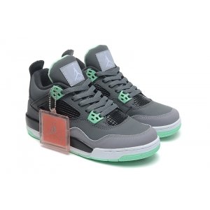 Nike Air Jordan 4 Retro Women (Grey-/Jade/Gris/Jade) (001)