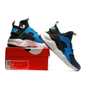 Nike Air Huarache Men (Black/White/Lyon Blue) (009)