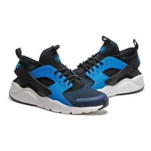 Nike Air Huarache Men (Black/White/Lyon Blue) (009)