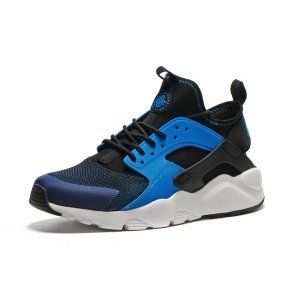 Nike Air Huarache Men (Black/White/Lyon Blue) (009)