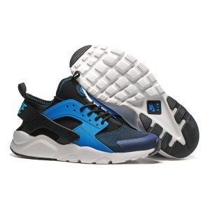 Nike Air Huarache Men (Black/White/Lyon Blue) (009)