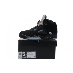 Nike Air Jordan 5 (Black/Metallic Silver/Varsity Red)