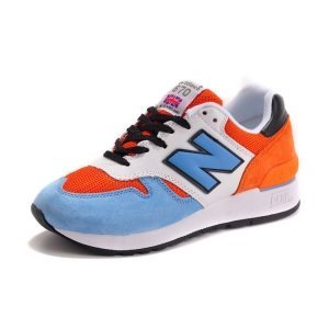 New Balance 670 Муж (White/Orange/Sky Blue) (006)