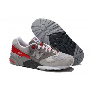 New Balance 999 Муж (Grey/Red) (001)