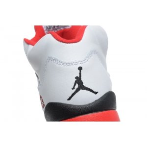 Nike Air Jordan 4 Retro Жен (White/Fire Red/Black) (007)