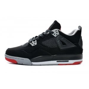 Nike Air Jordan 4 Retro Жен (Black/Cement Grey/Red) (009)